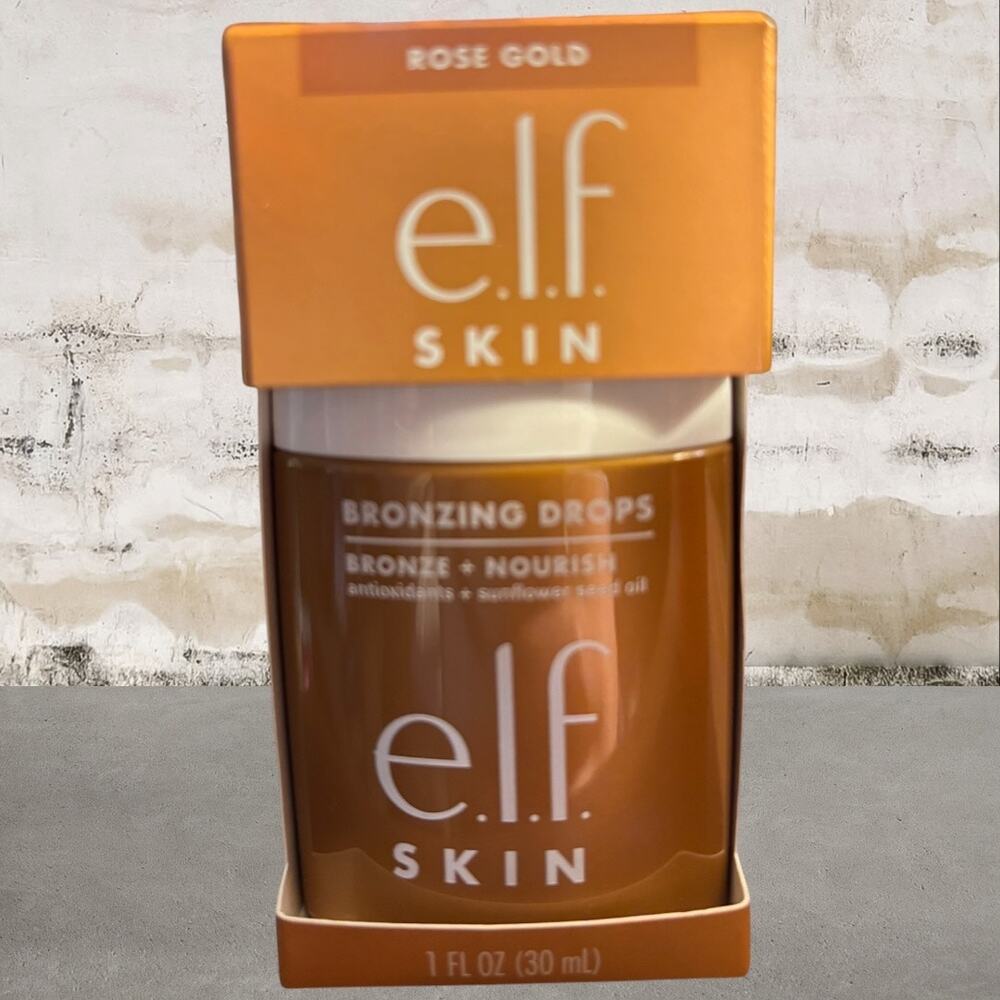 e.l.f. SKIN Bronzing Drops in Rose Gold NIB